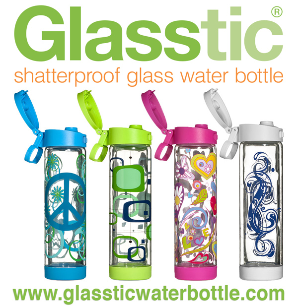 Glasstic Shatterproof Glass Water Bottle Holiday Specials 1421
