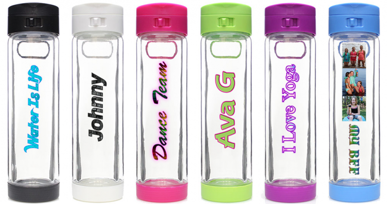 September Custom Glass Water Bottle Giveaway