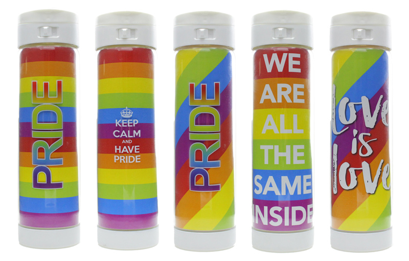 Glasstic Pride bottles
