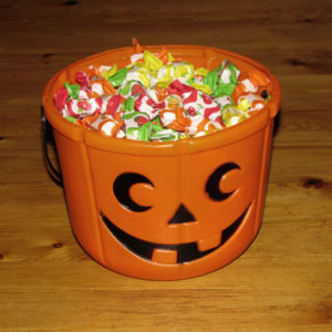 Halloween Candy Bucket - Dehydrated from Too Much Sugar